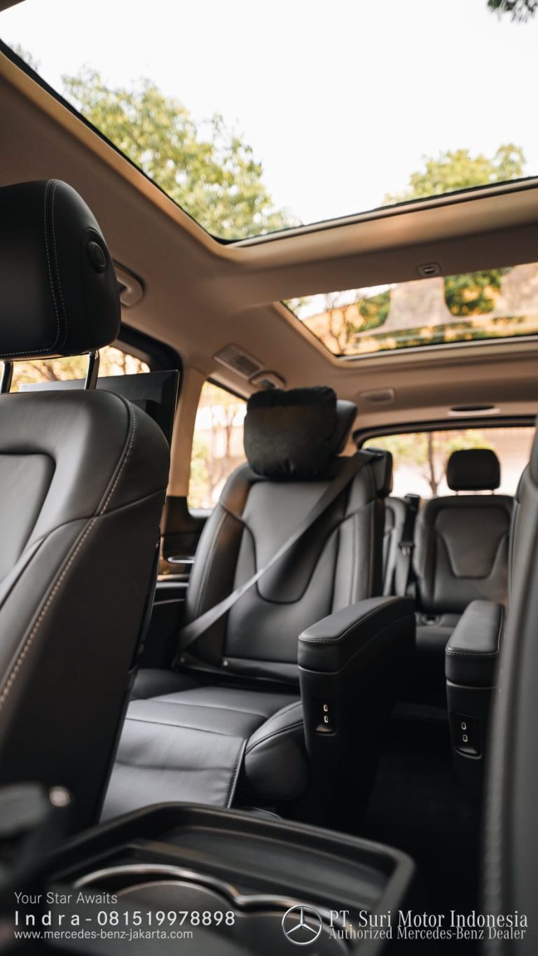 Interior Mercedes-Benz V-Class V250 Avantgarde Line 2024-25 Indonesia Black 5