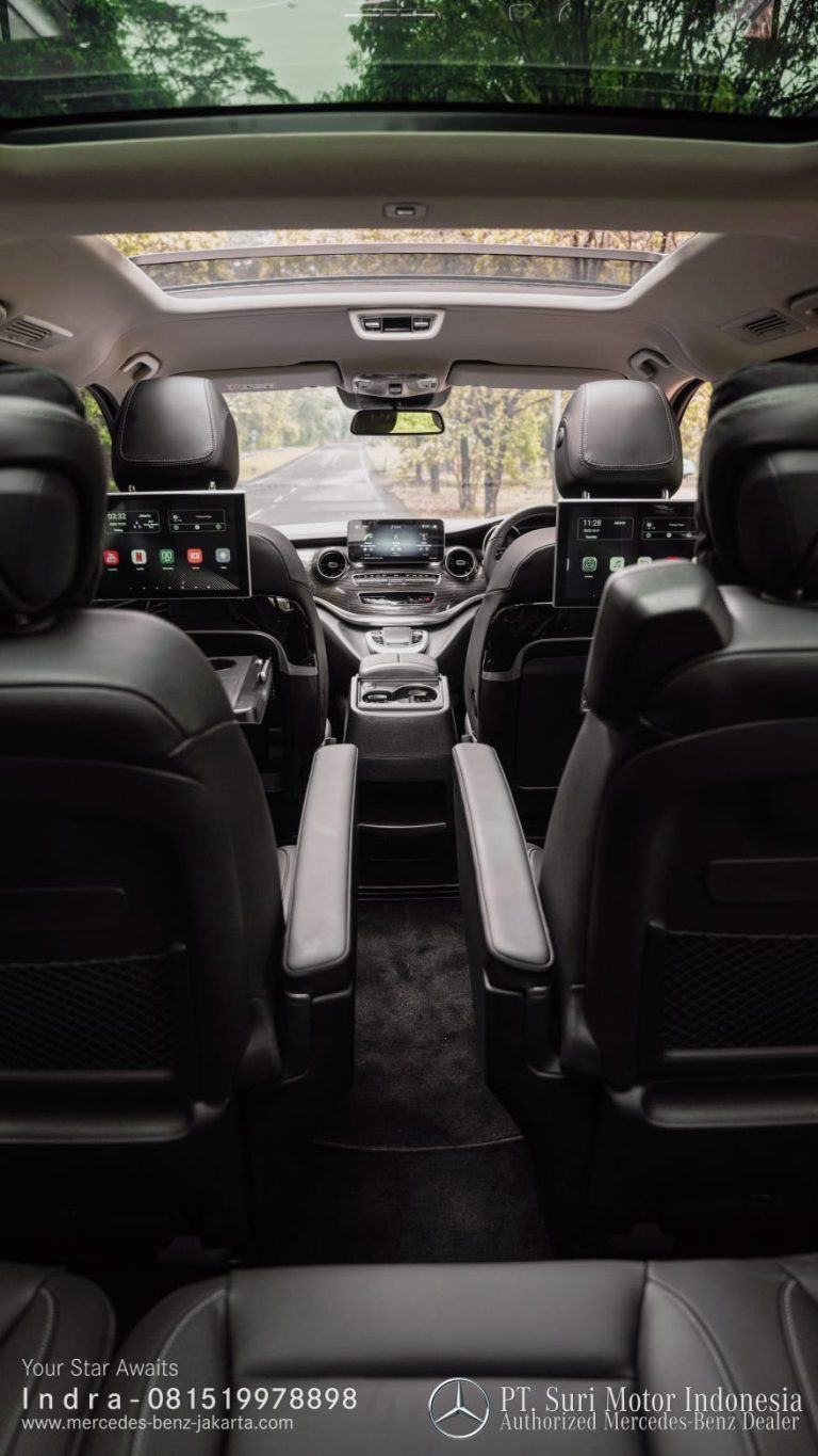 Interior Mercedes-Benz V-Class V250 Avantgarde Line 2024-25 Indonesia Black 9
